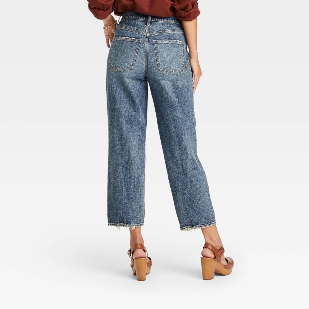 Universal Thread  Straight High-Rise Medium Tint Denim Ankle Jean - Picture 2 of 15